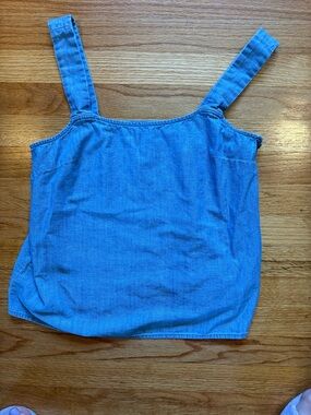J. Crew Blue Denim Tank Top